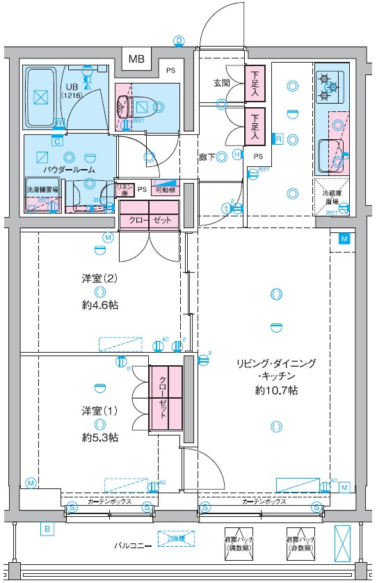 GENOVIA竹ノ塚の間取り