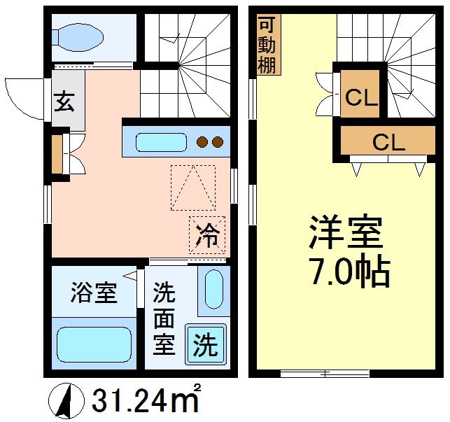ハーミットクラブハウス千歳船橋の間取り