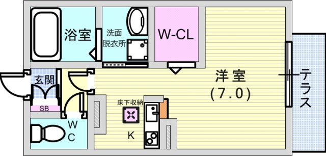 ビバス豊中の間取り