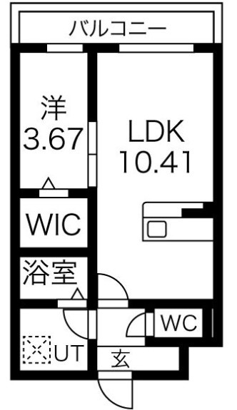 エスグランデ中崎町の間取り