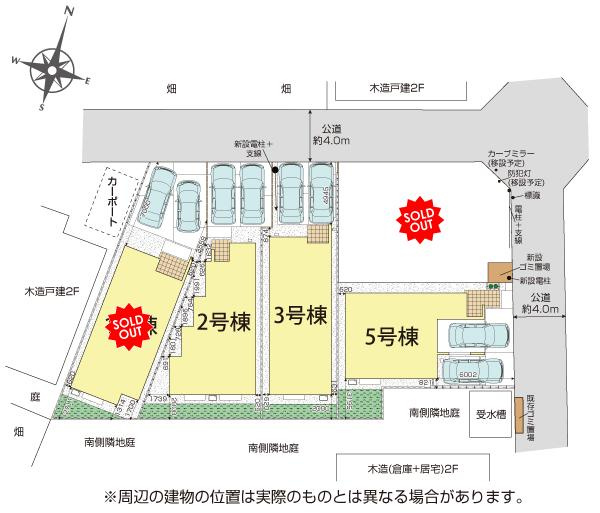 ふじみ野市西原１丁目の新築一戸建のその他|お車は並列で２台駐車できますので、セカンドカーやお客さま用のお車も出し入れが楽々です。