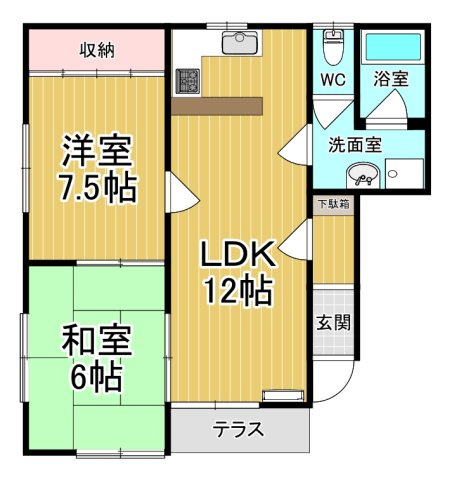 【間取り】 | M＆MハイツA | カップルさんにオススメのお部屋です♪