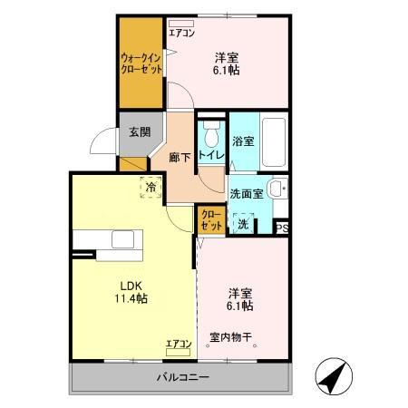 セルリアAトウの間取り