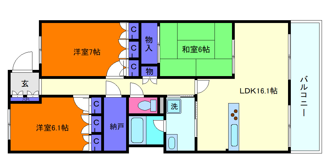 摩耶シーサイドプレイス　フェアコースト２番館の間取り