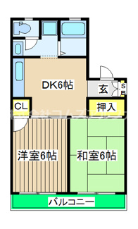 【間取り】 | グリーンハイツ峰沢 |  グリーンハイツ峰沢　間取り図