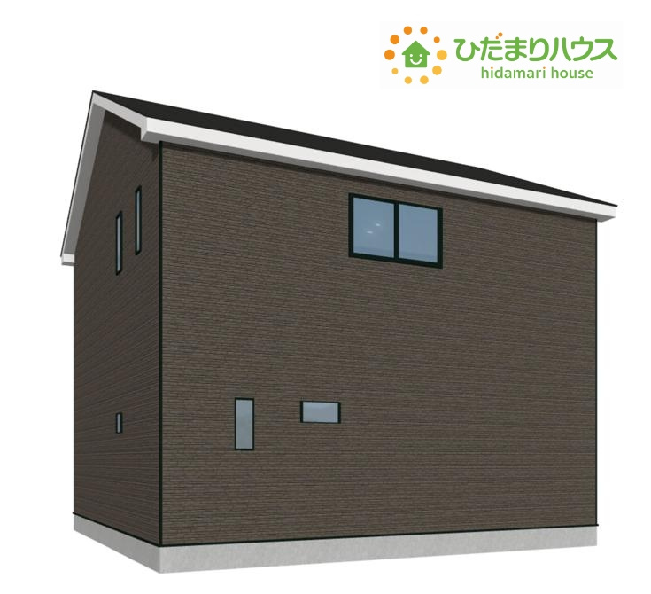 高萩市島名第9　新築戸建　1号棟の外観パース|たっぷりの陽光と心地よい風が舞い込む住まい♪
