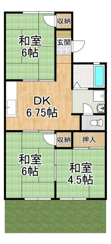 【間取り】 | シャトードイワネH棟