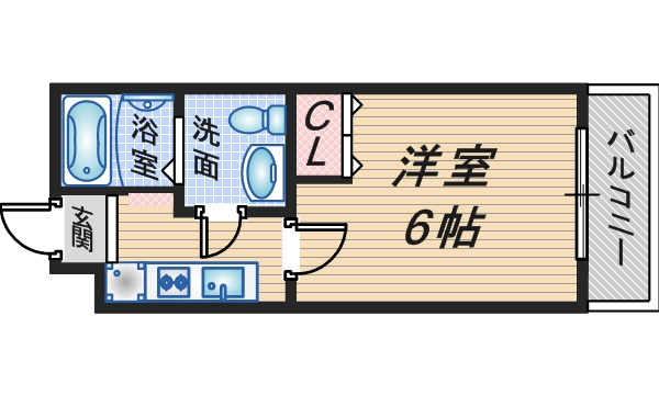 Wins Court Hattoriの間取り
