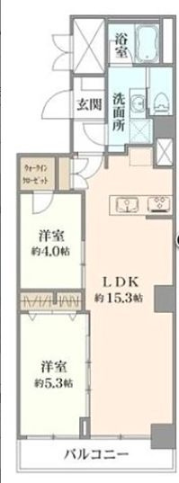 オーヒロローズハイツの間取り