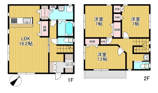【間取り】 | （仮）黒砂台戸建