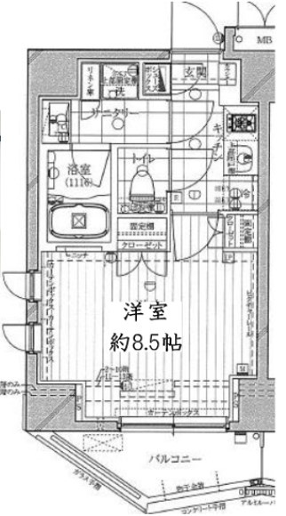 レガリス木場ステーションフロントの間取り
