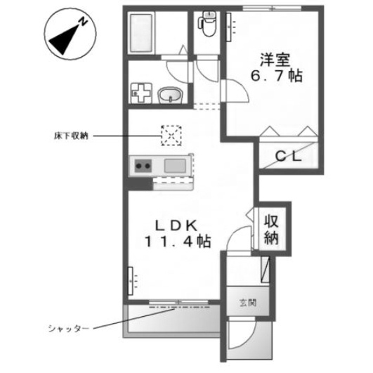【間取り】 | ニューサンフレッチェⅡ