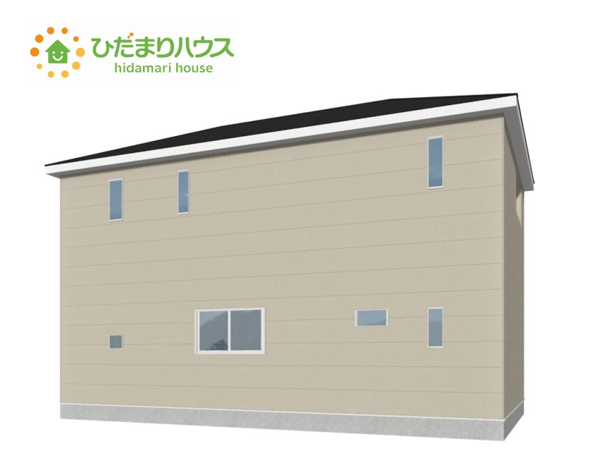 高萩市島名第9　新築戸建　2号棟の外観パース|スーパー至近で、お買い物に便利な立地です(#^^#)