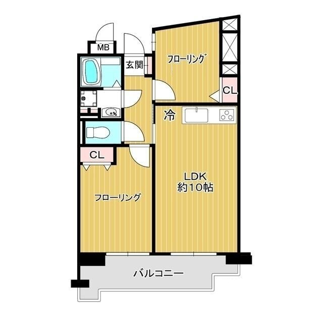 上高田四丁目団地　１号棟の間取り|間取りです。