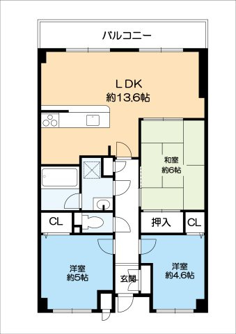 ボシュケ篠原の間取り