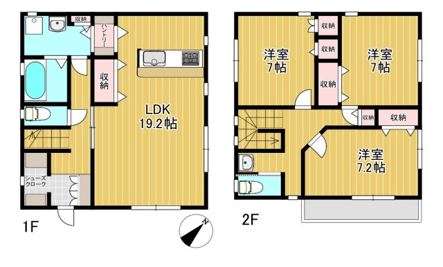 【間取り】 | （仮）黒砂台戸建
