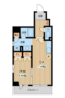 プロスペクト門前仲町の間取り
