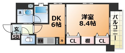 KAISEI神戸海岸通第2の間取り