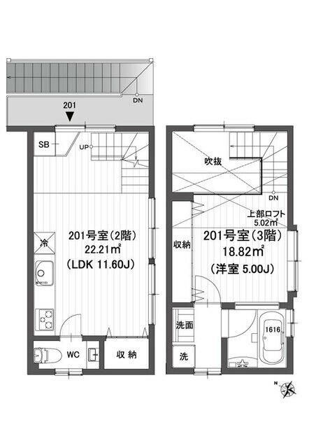 クラソ洗足の間取り