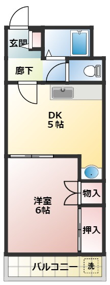 朝倉コーポの間取り