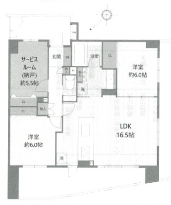 【間取り】 | クレストフォルム上野グランステージ