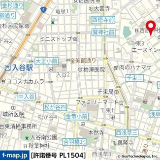 【地図】 | ダイアパレス浅草第二 | 入谷の賃貸物件。
「ダイアパレス浅草第二」のことなら(株)メイワ・エステートへお任せください。