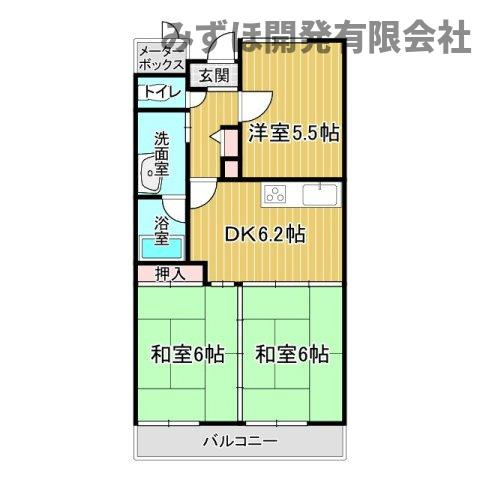 山形市銅町二丁目5-17　ネオハイツ千歳公園の間取り