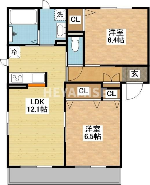 シャーメゾンさくら野の間取り
