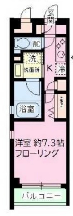 ヴィルヌーブ　蔵前の間取り