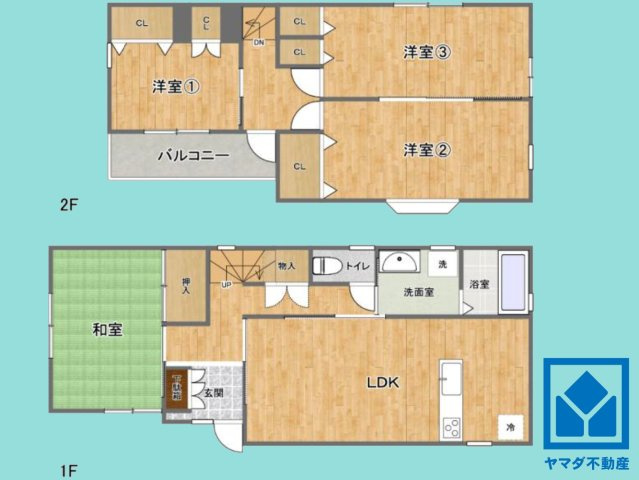 京田辺市草内五ノ坪の間取り