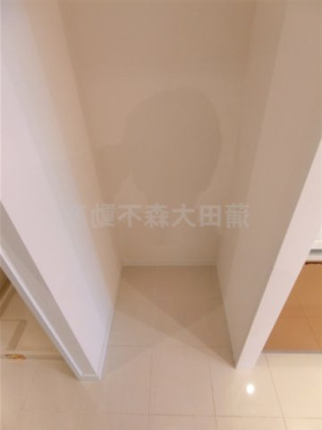 レックス多摩川レジデンスのキッチン|冷蔵庫置き場