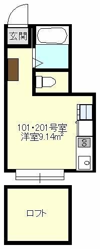 Ａｘｉａ　Ｃｏｕｒｔ　Ｋｉｓｈｉｙａの間取り