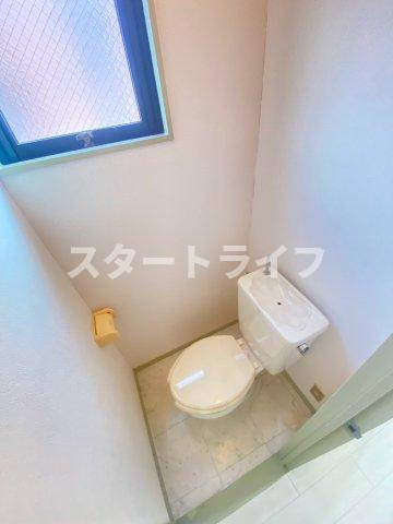 大阪市東淀川区東淡路５丁目の賃貸マンションのトイレ
