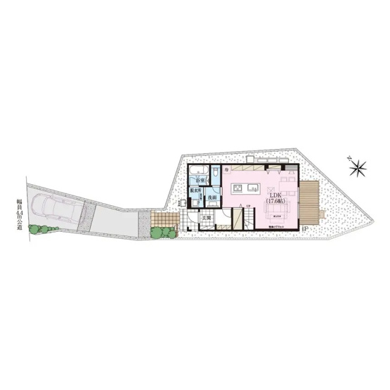 【区画図】 | 駿河区丸子新田　新築戸建　2号棟