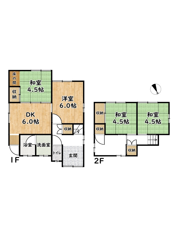 姫路市車崎2丁目/中古戸建の間取り