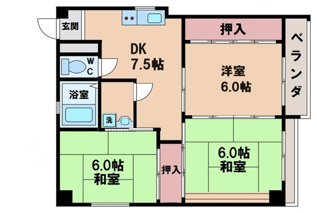 【間取り】 | 相生コーポ