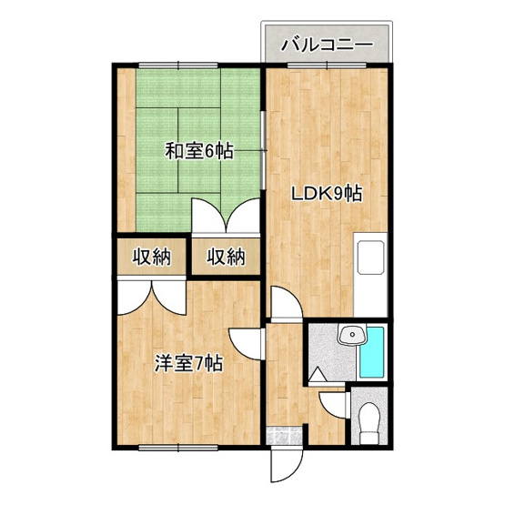 【間取り】 | サンハイツ田宮B棟