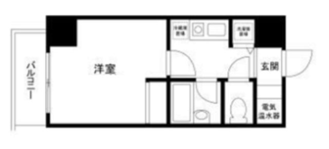 Urban　Link蒲田アーバンリンクの間取り|間取り　1Kバストイレ別