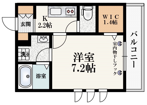 ステラ牛込の間取り|☆角部屋２面採光　ウォークインクローゼット付き☆
