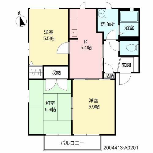 サクラージュ Ａ棟の間取り