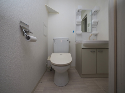 【トイレ】 | ロイヤルレジデンス北梅田 | 落ち着いた色調のトイレです