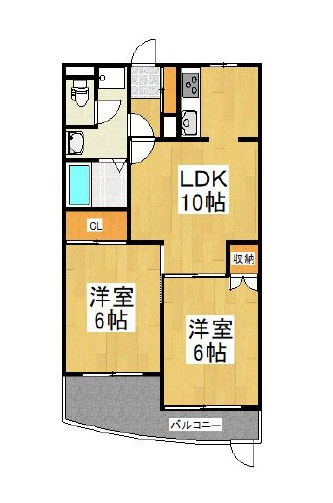 川崎市多摩区菅５丁目の賃貸マンションの間取り