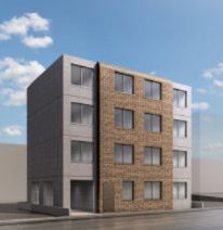 北区赤羽北２丁目の賃貸マンションの外観パース