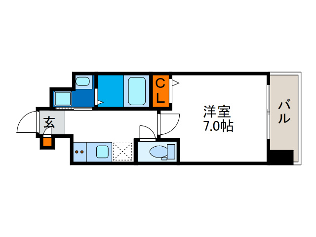 エグゼ難波西IVの間取り