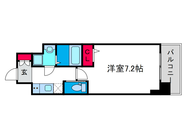 エグゼ難波西Ⅱの間取り