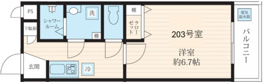 フォセット高砂の間取り