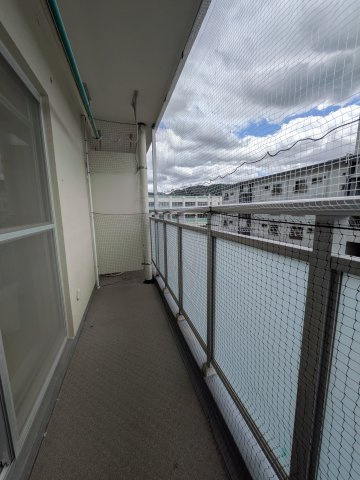 渦ケ森コーポ六号館のバルコニー