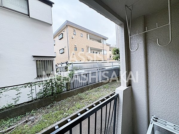 貢栄ハイツのバルコニー