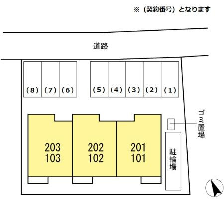 ピース・フルⅡの区画図