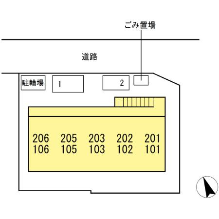 セジュールアンバタの区画図